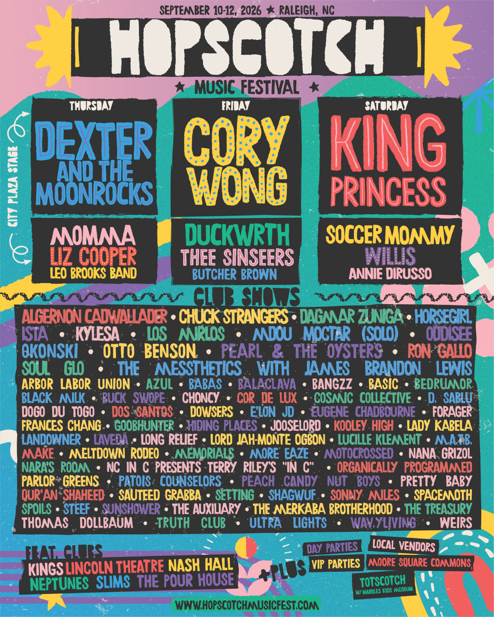 Poster for Hopscotch Music Festival