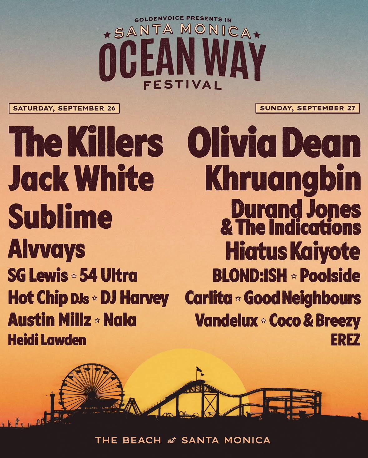 Poster for Santa Monica Ocean Way Festival